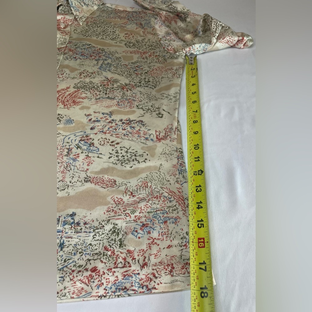 Men's Cream Patterned Shirt - Picture 11 of 13